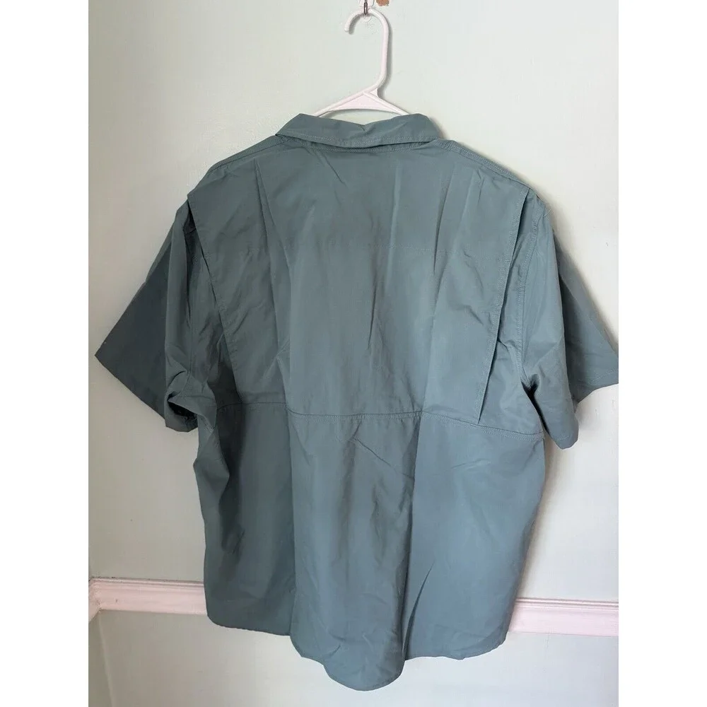 L.L Bean UPF 50+ Tropic Wear Shirt Sun Smart Hiking Short Sleeve XL  Mens‎ NWT